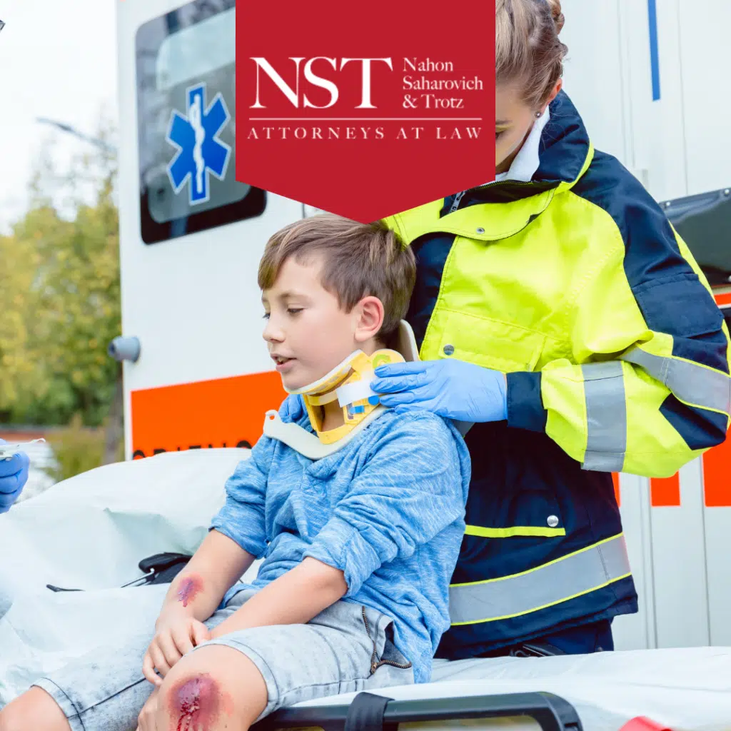 injured child in a car accident