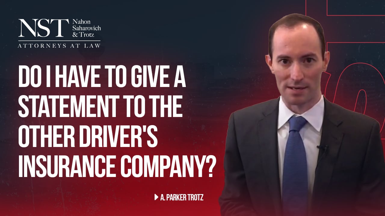 give a statement to the other driver_s insurance company