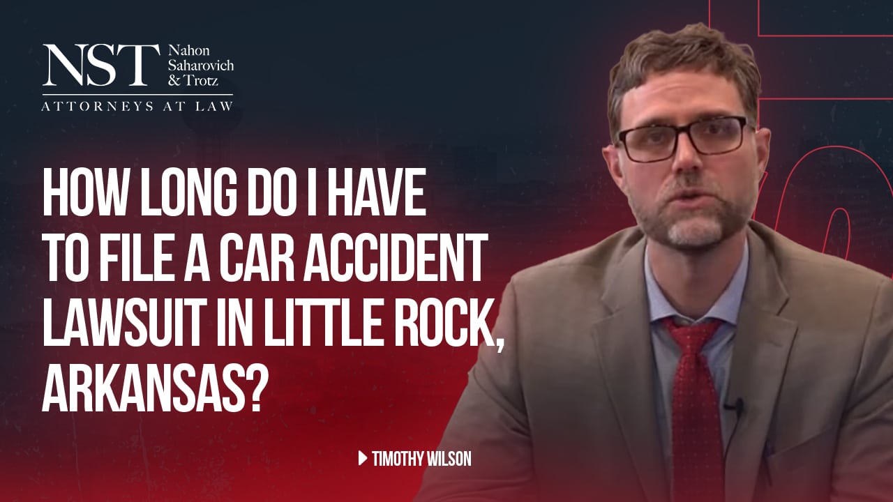 How long do I have to file a car accident lawsuit in Little Rock, Arkansas