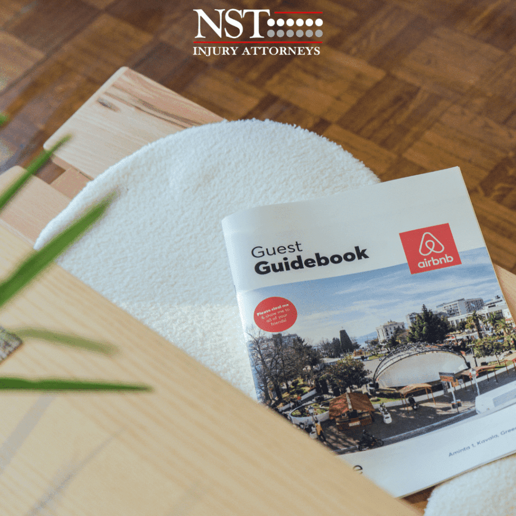 airbnb pamphlet on table