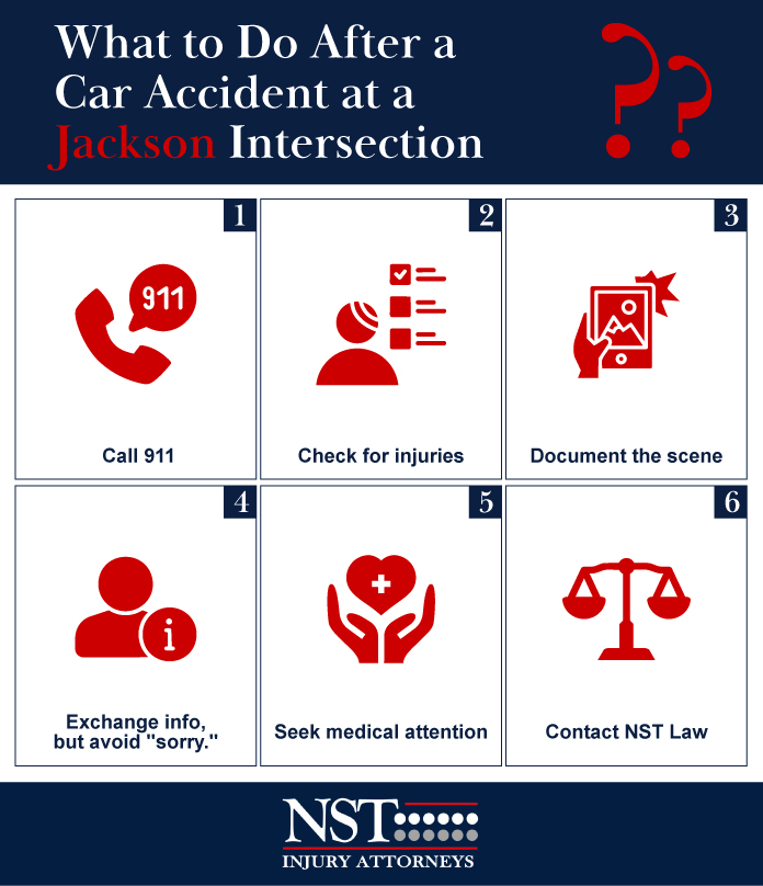 What-to-do-After-a-Car-Accident-at-a-Jackson-Intersection - Infographic