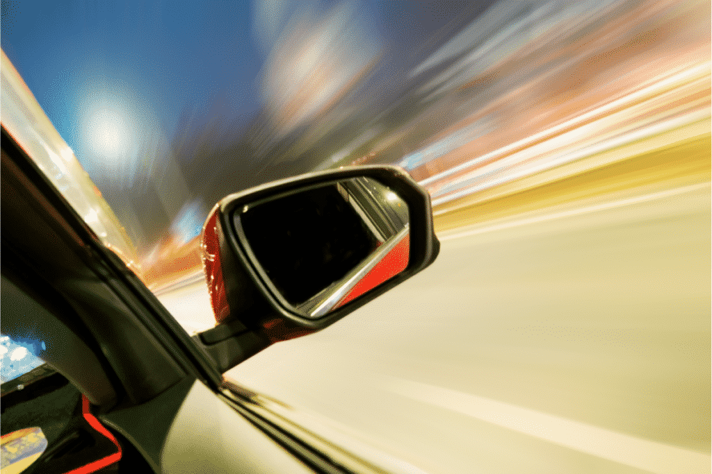 Car Speeding with blurry surroundings