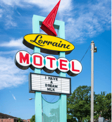 Photo at the Lorraine Motel National Civil Rights Museum in Memphis.