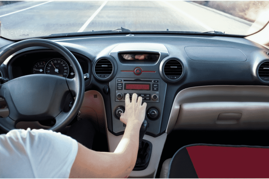 Adjusting radio volume while driving