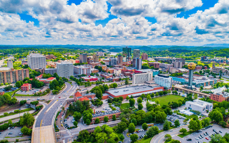 Downtown Knoxville, Tennessee, USA Skyline