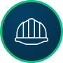 A sketched hardhat-icon