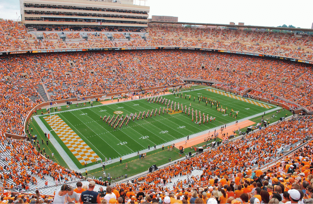 Photo of Neyland Stadium at the University of Tennessee Knoxville