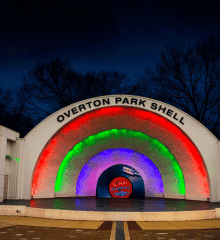 Photo of the Overton Park Shell in Midtown Memphis , Tennessee.