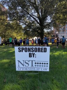 Sign that says Sponsored by NST