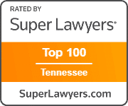 Super Lawyers rated Tennessee personal injury attorney graphic